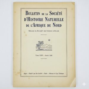 Publicación "Bull. Soc. Hist. Nat. Afrique N. (1909-) Bulletin de la Société d’Histoire Naturelle de l’Afrique du Nord."