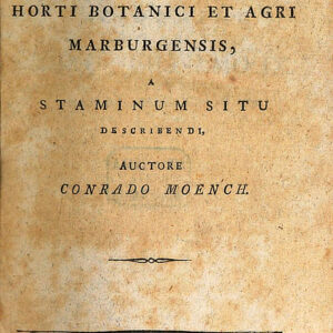 Obra "Moench, Methodus (1794) Methodus plantas horti botanici et agri marburgensis"