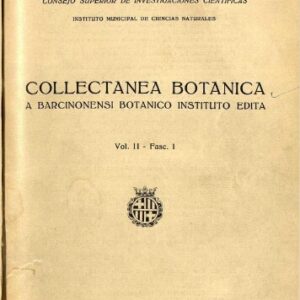 Publicación "Collect. Bot. (Barcelona) (1946-) Collectanea Botanica a Barcinonense Instituto Botanico Edita"