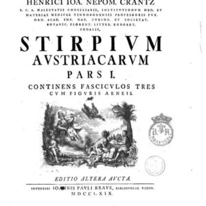 Obra "Crantz, Stirp. Austr. Fasc. ed. 2 (1769) Stirpium Austriarum Fasciculus"