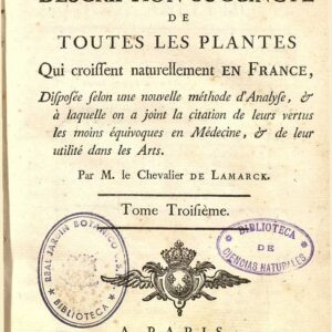 Obra "Lam., Fl. Franç. (1779) Flore Françoise"