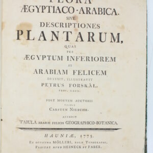 Obra "Forssk., Fl. Aegypt.-Arab. (1775) Flora Aegyptiaco-Arabica"