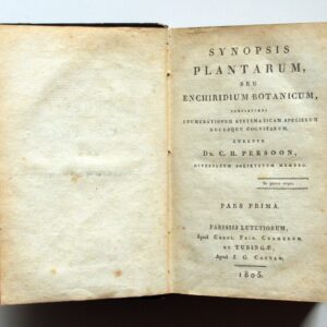 Obra "Pers., Syn. Pl. (1805-1807) Synopsis Plantarum"