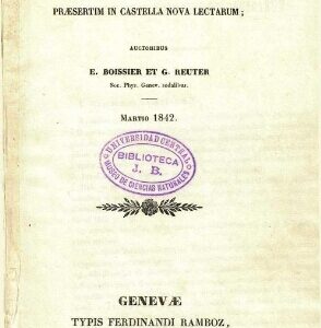 Obra "Boiss. & Reut., Diagn. Pl. Nov. Hisp. (1842) Diagnoses plantarum novarum hispanicarum"