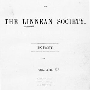 Publicación "J. Linn. Soc., Bot (1865-1968) Journal of the Linnean Society. Botany"
