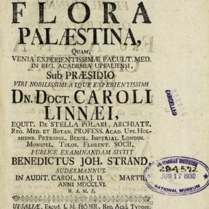 Obra "L., Fl. Palaest. (1756) Flora Palaestina"