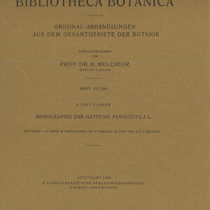 Obra "Casper, Bibliotheca Botanica (1966). Monographie der Gattung Pinguicula L."